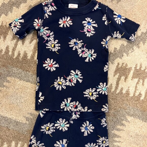 Hanna Andersson Short John Pajamas size 100 cm US 4 - Picture 1 of 4